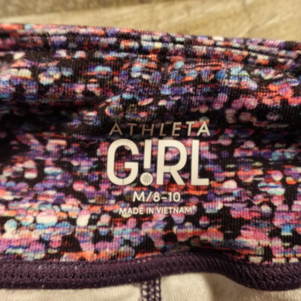 Athleta high rise Chit Chat tight bundle girl's medium 8-10‎ two pack